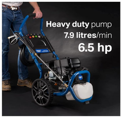 83818 Draper Expert Expert Petrol Pressure Washer, 6.5HP PPW650 Pressure Washers Professional Trade DIY Workshop Garage Use