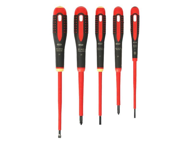 Bahco BE-9881S BE-9881S Insulated ERGO™ Screwdriver Set, 5 Piece
