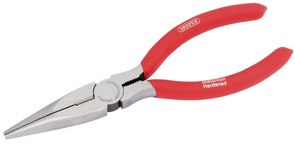 67869 Draper Redline Redline Long Nose Pliers with PVC Dipped Handles, 160mm RL-RP Professional Trade DIY Workshop Garage Use