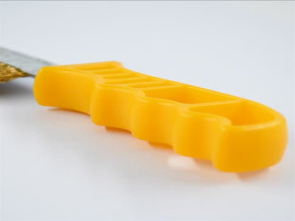 Faithfull FAIWBHANDB Wire Scratch Brush Brass Yellow Handle |