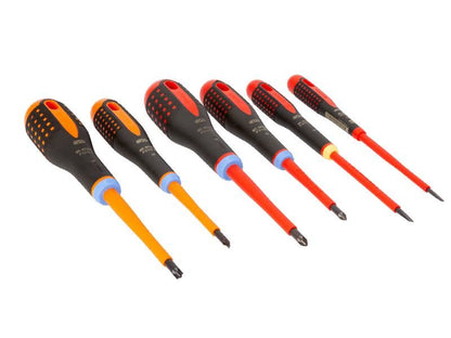 Bahco BE-9884S Mixed Insulated ERGO™ Screwdriver Set, 6 Piece