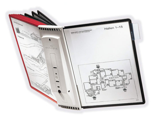 Durable SHERPA WALL 10 Display Panel Document Split Flap Index | A4 Colour Coded