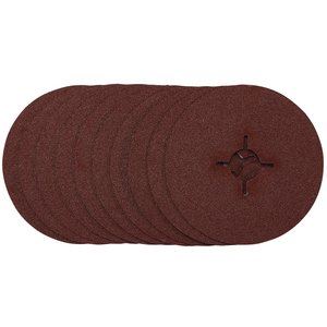 Draper 115MM FIBRE DISC 60G 68493 68493 Fibre Sanding Discs, 115mm, (Pack of 10)
