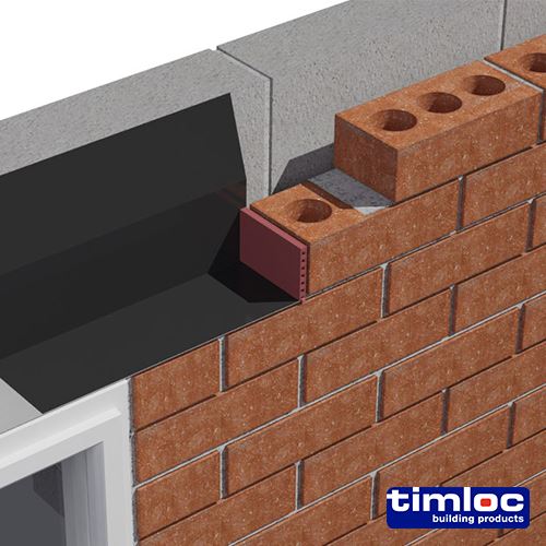 TIMCO Cavity Wall Weep Vent White 65 x 10 x 100 White Pack 50