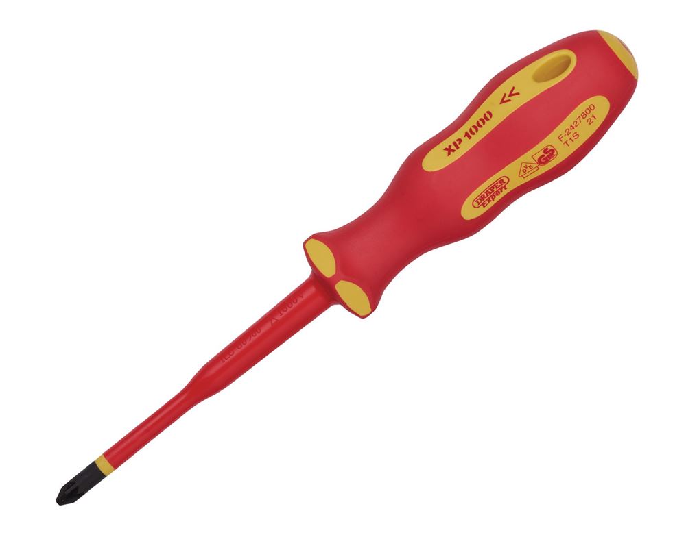 Draper XP1000 NO.2X100MM PZ SD-VDE 02166 VDE Slimline PZ TYPE Screwdrivers