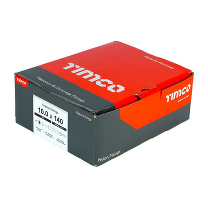 TIMCO Nylon Frame Fixing Zinc 10.0 x 140 Pack 100