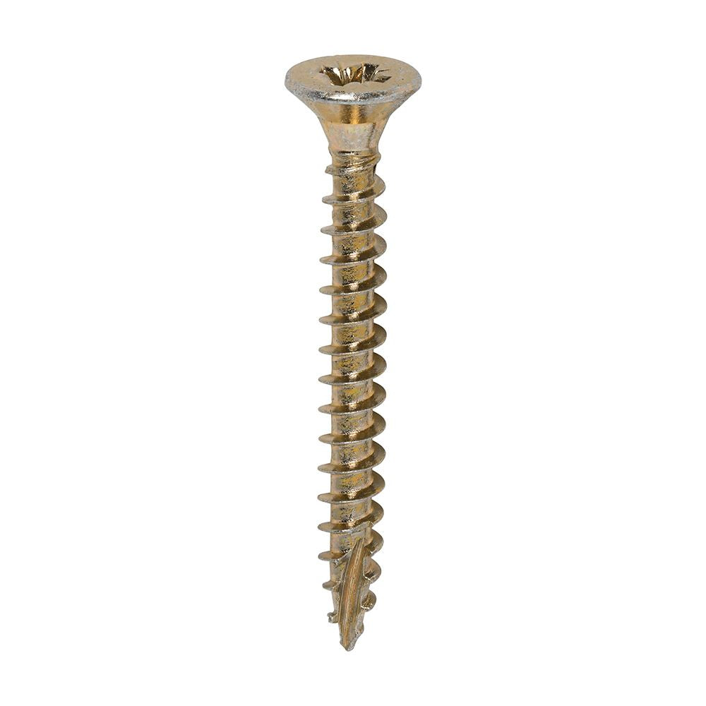 TIMCO Classic Screw PZ2 CSK ZYP 4.5 x 40 Gold Pack 200