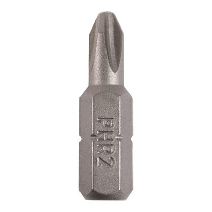 TIMCO Phillips Driver Bit - S2 Grey No.2 x 25 Grey Pack 10