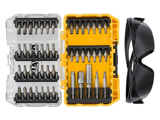 DeWalt DT70704-QZ DT70704 Screwdriving Set, 47 Piece + Safety Glasses