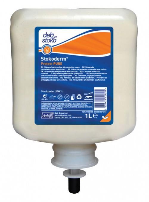 DEB UPW1L Stokoderm Protect Pure Skin Cream 1L Work Barrier Cream