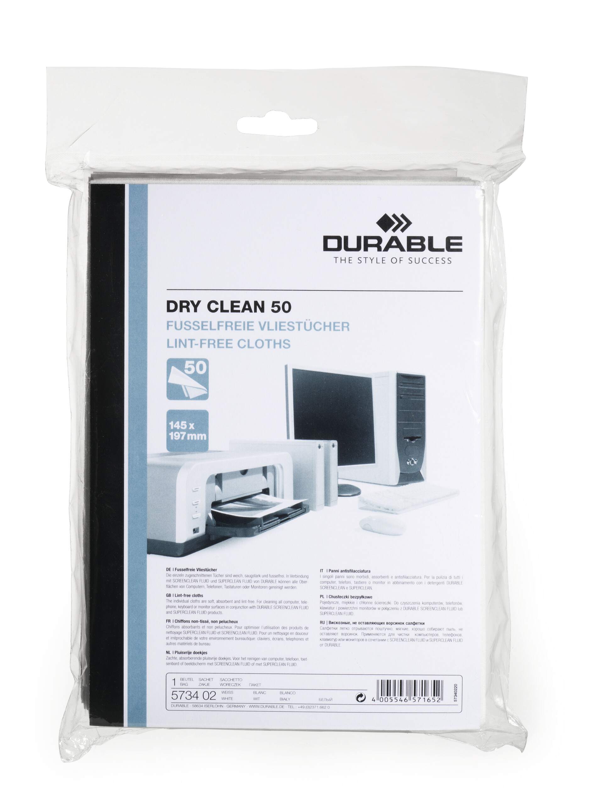 Durable Absorbent Dry Phone Cleaning Wipes | 50 Biodegradable Sachets