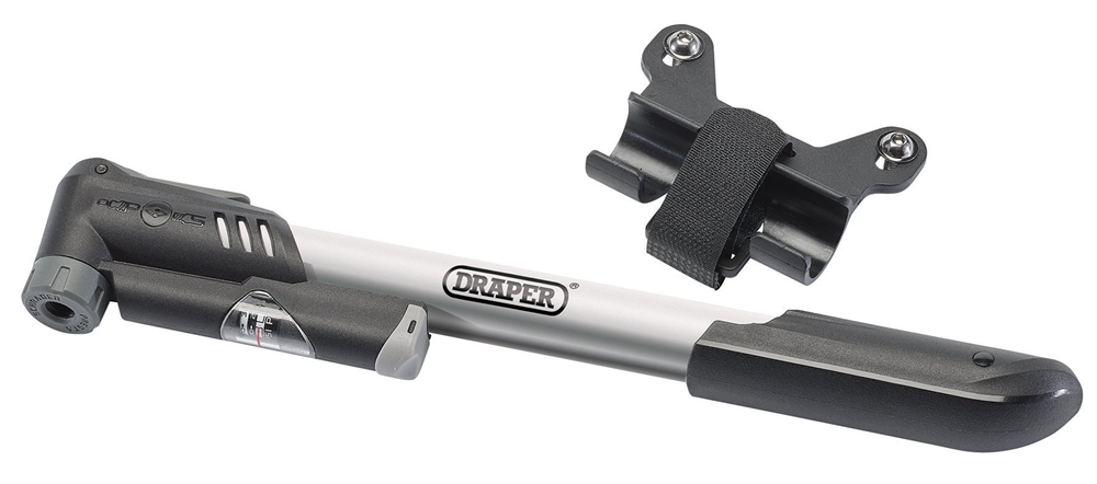 Draper HAND PUMP 57379 Dual Connector Bicycle Hand Pump