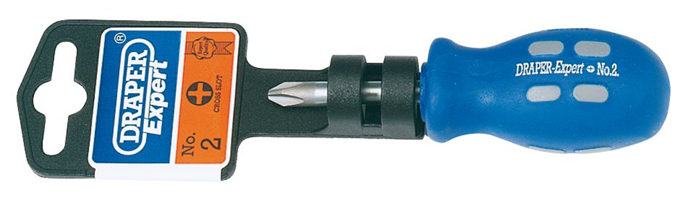 Draper NO2X38MM C/SLOT S/DRIVER 57449 Mechanic's/Engineer's Cross Slot Screwdrivers (display packed)