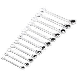 Draper 12PC REV. RATCHING SPANNER SET 27692 27692 HI-TORQÂ® Metric Reversible Ratchet Combination Spanner Set (12 Piece)