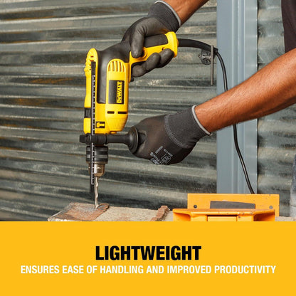 DeWalt DWD024K-GB 750W 13mm 240V Corded Percussion Drill with Variable Speed, Side Handle, Depth Stop and Carry Case