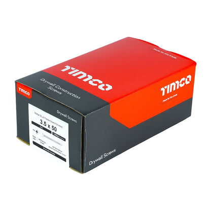 TIMCO Drywall Screw SELF DRILL Zinc 3.5 x 50 Silver Pack 1000