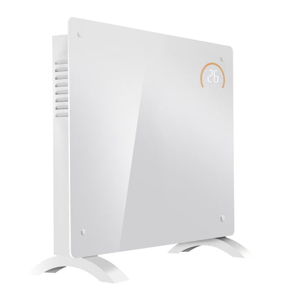 Baridi DH136 Electric Glass Panel Heater 1000W/230V - DH136 | White, 230V 50Hz, Thermostat, Tip-Over Switch | Add the heater to either the TUYA or