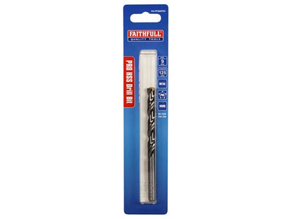 Faithfull FAIPP900PRO Professional HSS Jobber Drill Bit Pre Pack 9.00mm OL:125mm WL:76mm |