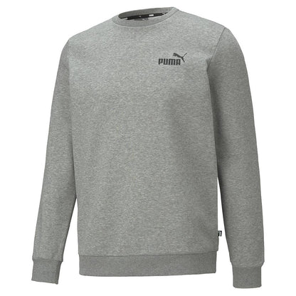 Puma Mens ESS Small Logo Crew Medium Grey Heather Medium