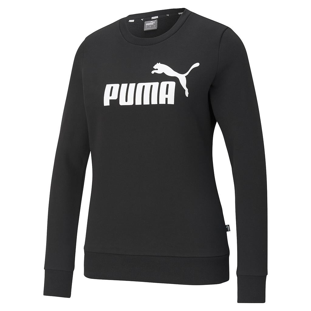 Puma Women's ESS Logo Crew Puma Black Large