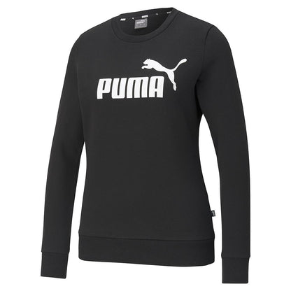 Puma Women's ESS Logo Crew Puma Black Small