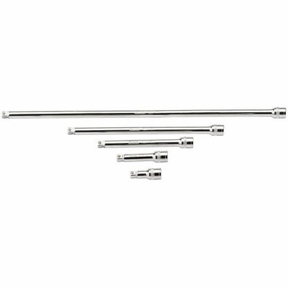 Draper 5PC3/8WOBBLE EXT BAR SET-PCKD 16768 Wobble Extension Bar Set, 3/8" Sq. Dr., Satin Chrome (5 Piece)