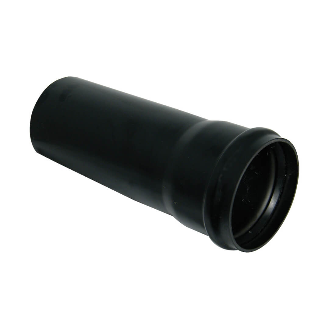 FLOPLAST RING-SEAL SGL SOCKET PIPE;4" SOIL/110MM 4M BLK