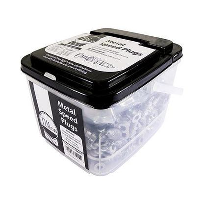 TIMCO Metal Speed Plug with Screws 31.5mm Silver Pack 300