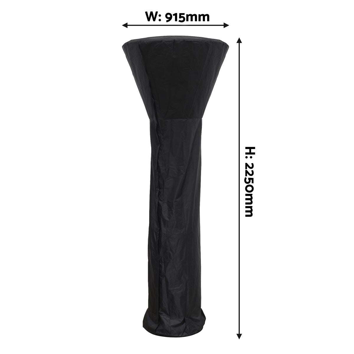 Dellonda DG179 Tower Patio Heater Cover, Heavy-Duty & Water-Resistant | Water Resistant | Outdoor round, dome, tower patio heater cover.