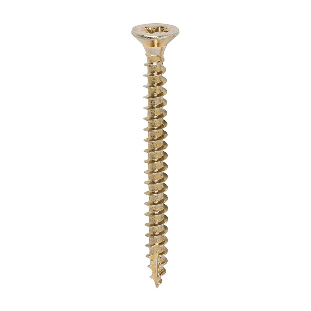 TIMCO Classic Screw PZ2 CSK ZYP 4.0 x 45 Gold Pack 200