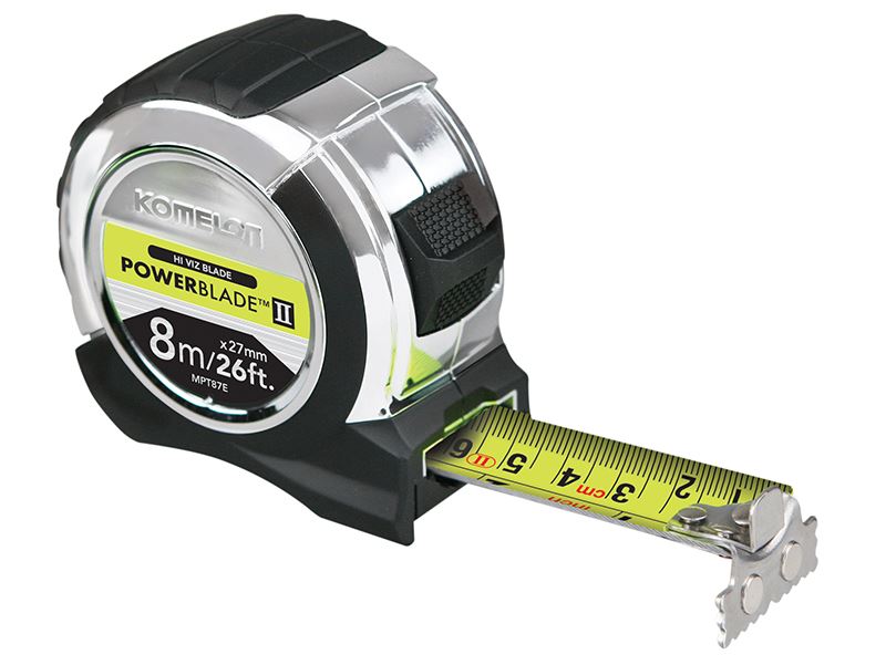 Komelon MPT87E PowerBlade� II Pocket Tape 8m/26ft (Width 27mm)