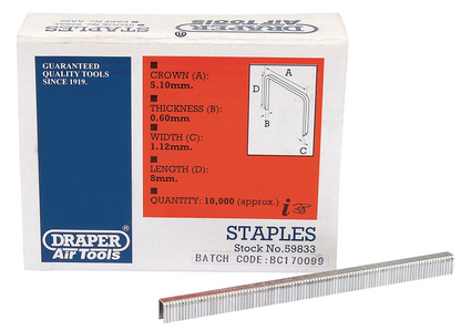 Draper STAPLES 8MM 59833 59833 Staples