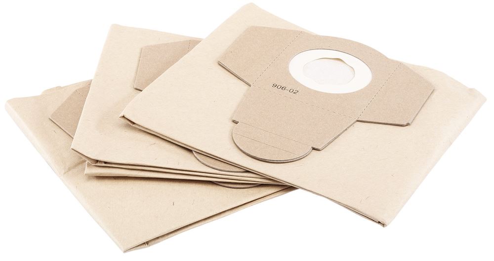 Draper DUST BAGS FOR 53006 + 54257 X3 53621 30L 1400W 230V Wet and Dry Vacuum Cleaner with Stainless Steel Tank and 230V Power Tool Socket