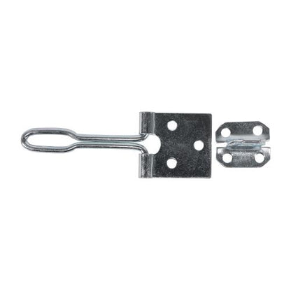 TIMCO Wire Pattern Hasp-Staple Zinc 4" Silver Pack 1