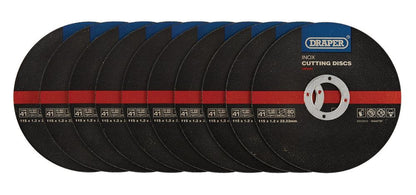 Draper CUT/DISC INOX - 115X1.2MM TIN 08940 Inox Flat Metal Cutting Discs, 115 x 22.23mm