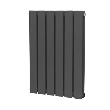 Baridi DH338 Horizontal Radiator Contemporary Double Flat Panel Design 420 x 600mm - Anthracite | Steel | Horizontal flat panel design delivers a BTU