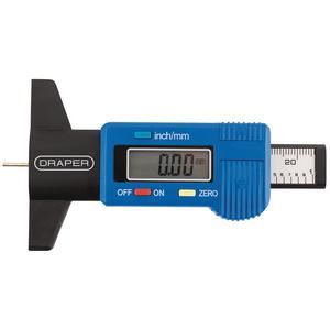Draper DIGITAL TREAD DEPTH GAUGE 92224 92224 Digital Tyre Tread Depth Gauge