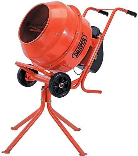 99511 Draper 230V Cement Mixer, 160L, Full Assembly Required CMI170 Cement Mixers W 790mm x D 1300 x H 1335mm Professional Trade DIY Workshop Garage