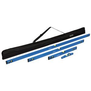29068 Draper Box and Torpedo Spirit Level Set (4 Piece) DL75S Spirit Levels 250mm Professional Trade DIY Workshop Garage Use