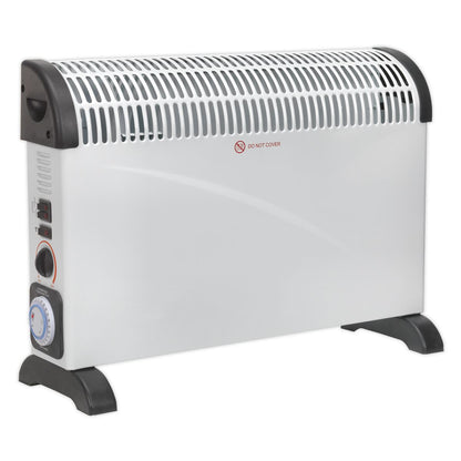 Sealey CD2005TT Convector Heater with Turbo, Timer & Thermostat 2000W/230V | 750/1250/2000W, Thermostat, Timer, Overheat Protection