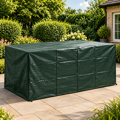 Yuzet XT 6 Seater Rectangular Garden Table Cover Green 170 x 94 x 71cm 100% Waterproof UV Resistant Outdoor Furniture Protector