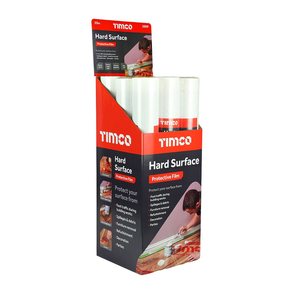 TIMCO Hard Surface Protective Film 50m x 0.6m Pack 1