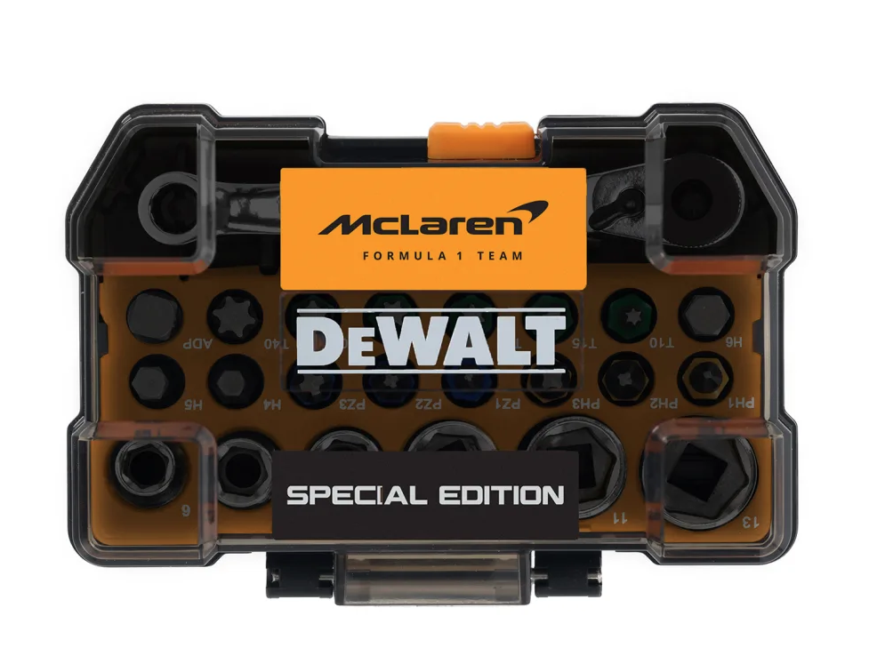DeWalt McLaren Screwdriver Bit & Socket Set 24 Piece Impact Driver Set