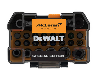 DeWalt McLaren Screwdriver Bit & Socket Set 24 Piece Impact Driver Set