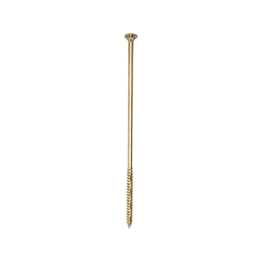TIMCO Velocity Screw PZ3 CSK ZYP 6.0 x 200 Gold Pack 100