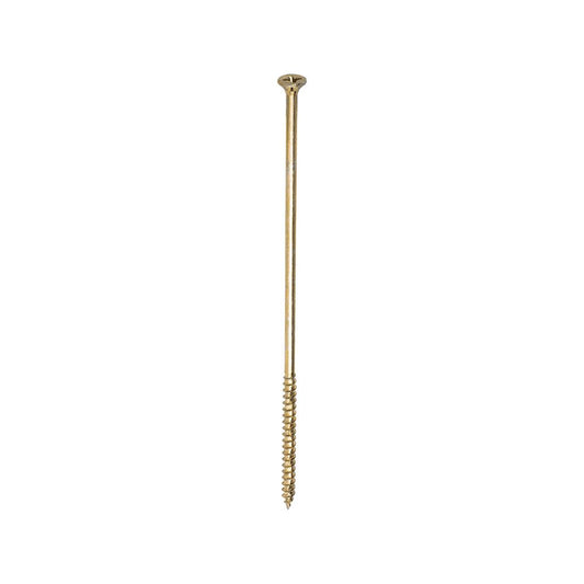 TIMCO Velocity Screw PZ3 CSK ZYP 6.0 x 200 Gold Pack 100