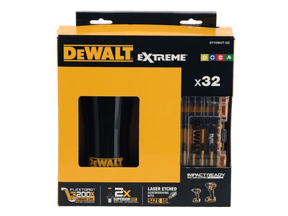 DeWalt Power Tools DT70903T FLEXTORQ Bit Set, 32 Piece & Travel Mug