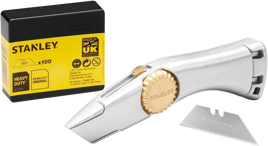 Stanley Titan Heavy Duty Retractable Trimming Knife With 100 Blades
