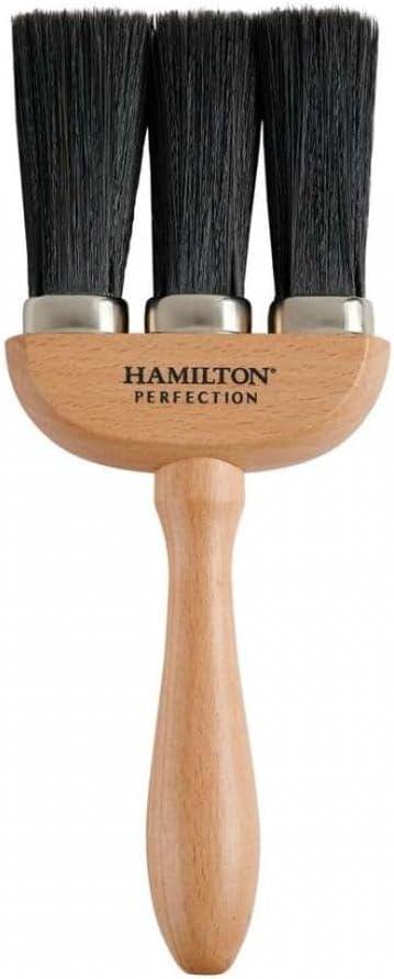 Hamilton 93mm 3 Ring Dusting Brush Soft Bristle Decorating Brush for Dust Removal Surface Preparation Painting and General Cleaning Applications