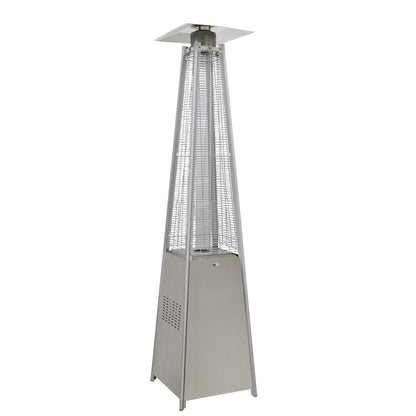 Dellonda DG99 13kW Pyramid Gas Patio Heater 13kW Commercial/Garden Use - Stainless Steel | Tip-Over Switch, Adjustable | Innovative design of Gas